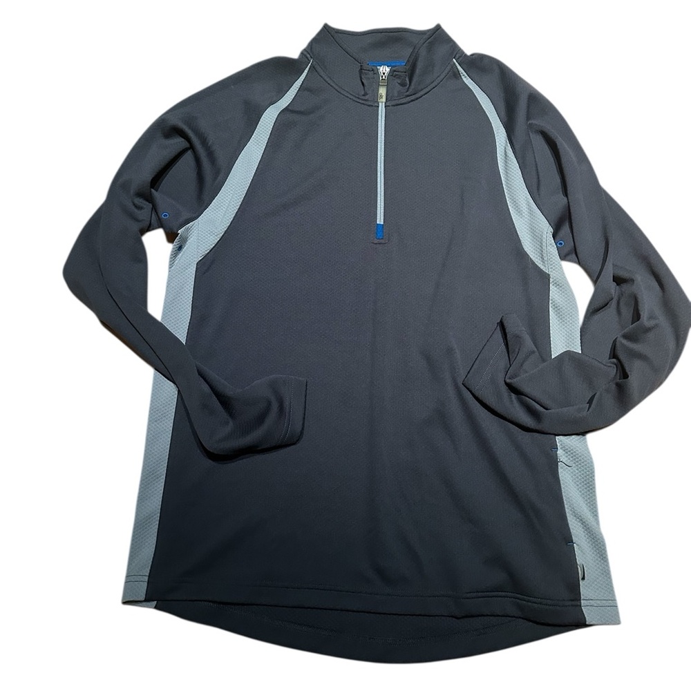 Men’s Alo Gray and Blue Quarter-Zip top L